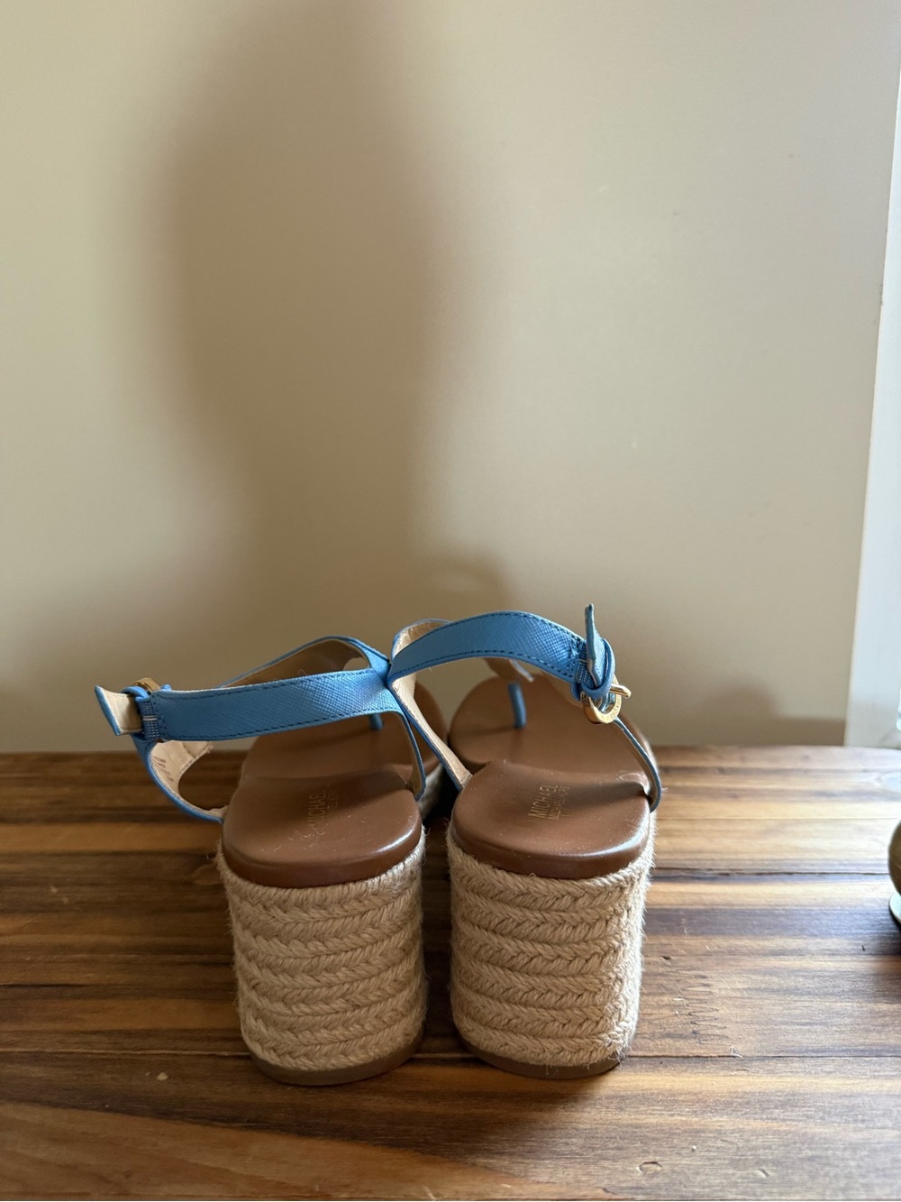Michael Kors Blue Wedge Sandals - Picture 3 of 3